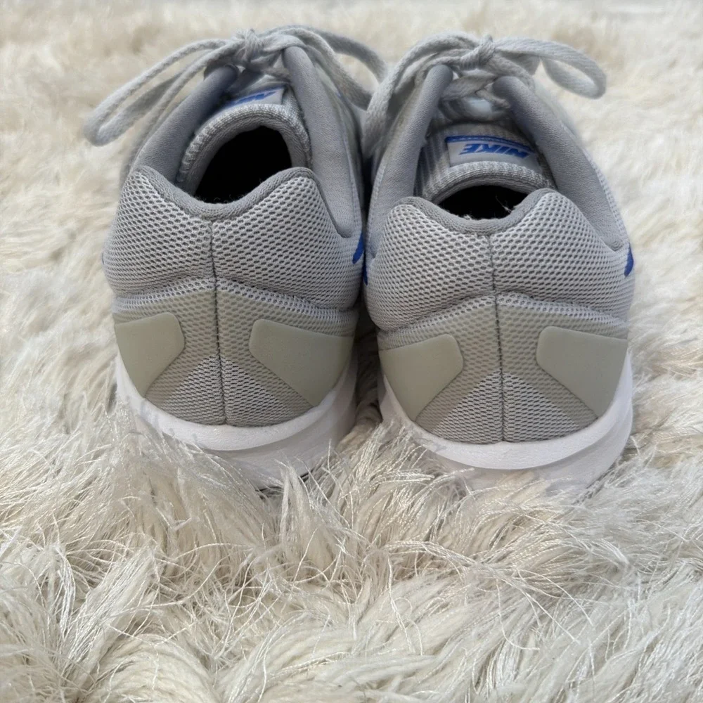 Nike‎ Downshifter 7 Running Shoe Pure Platinum Medium Blue Wolf Grey Size 10